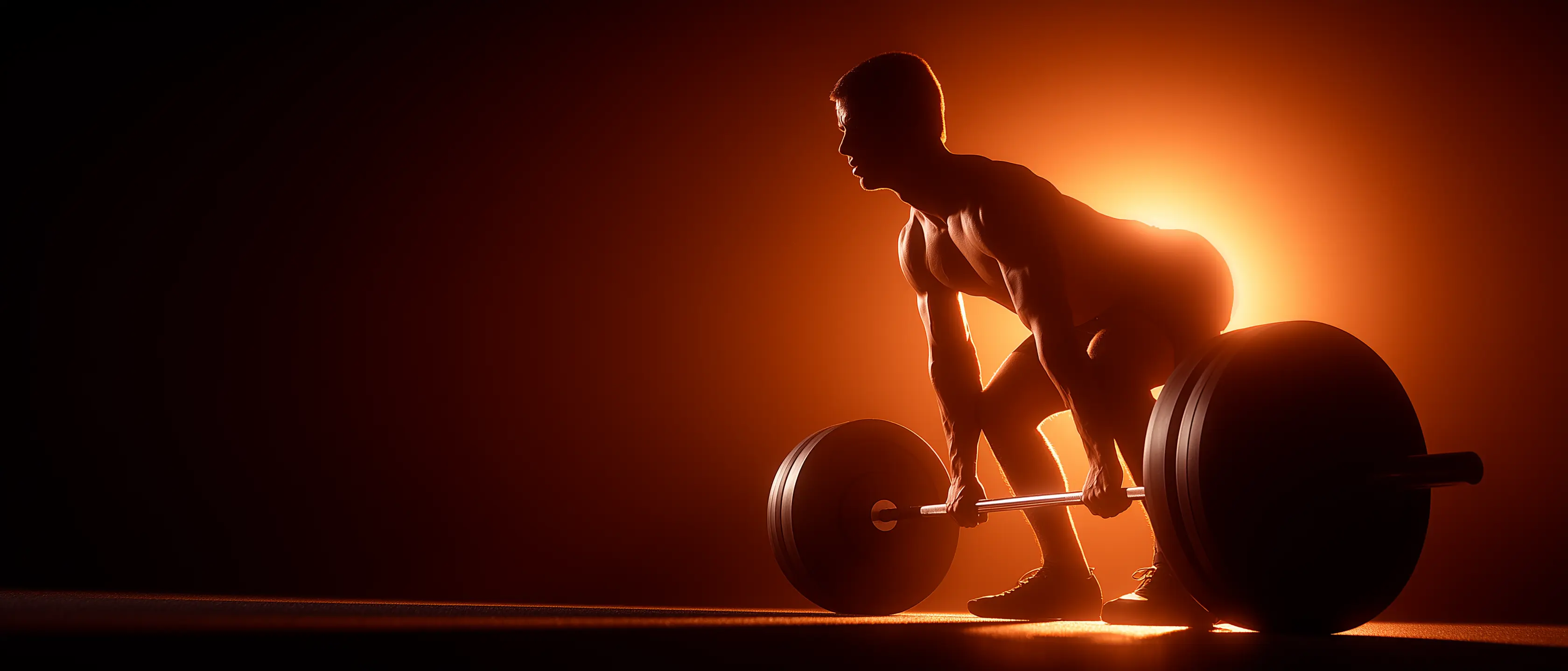 Athlete performing barbell row with proper form