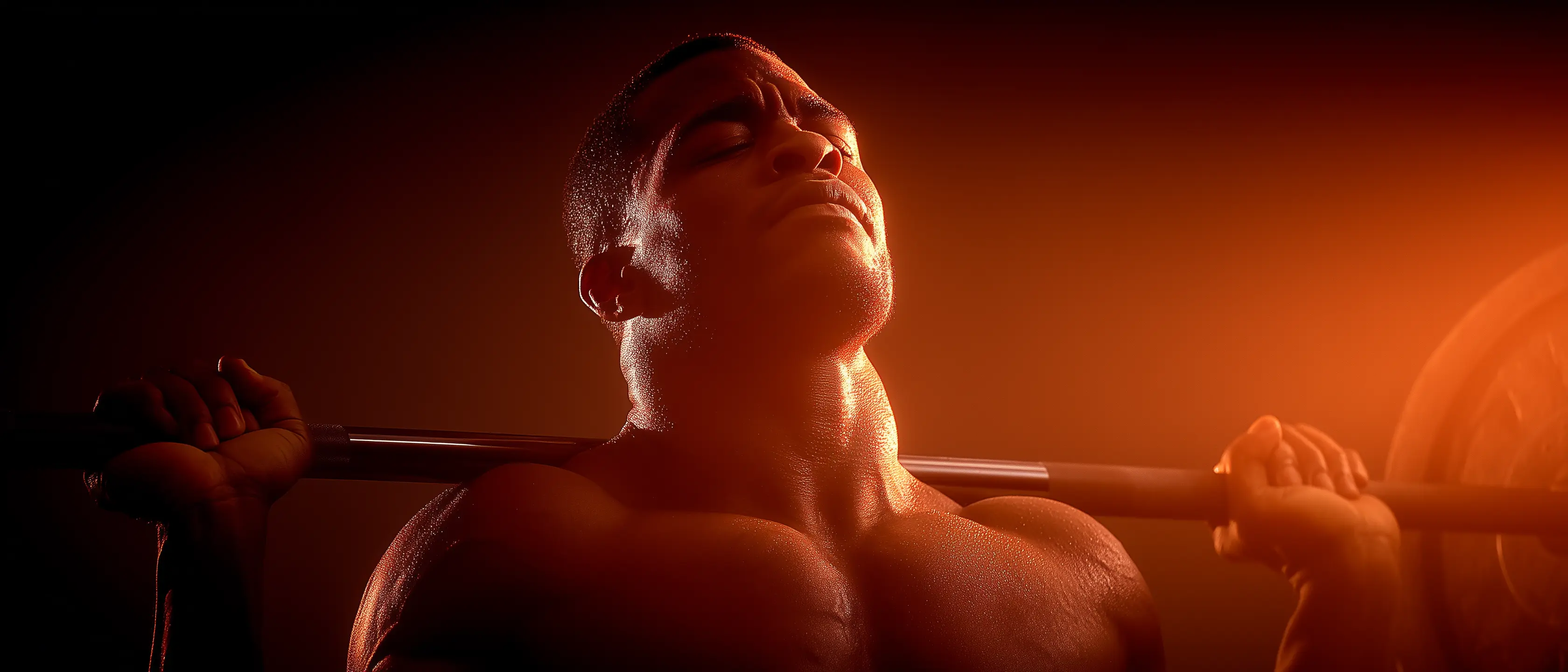 Athlete breaking through with heavy lift